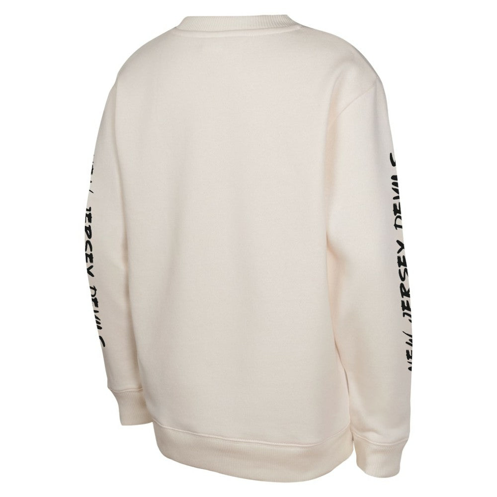 New Jersey Devils Youth Star Power Pullover Sweatshirt Cream