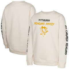 Pittsburgh Penguins Youth Star Power Pullover Sweatshirt Cream
