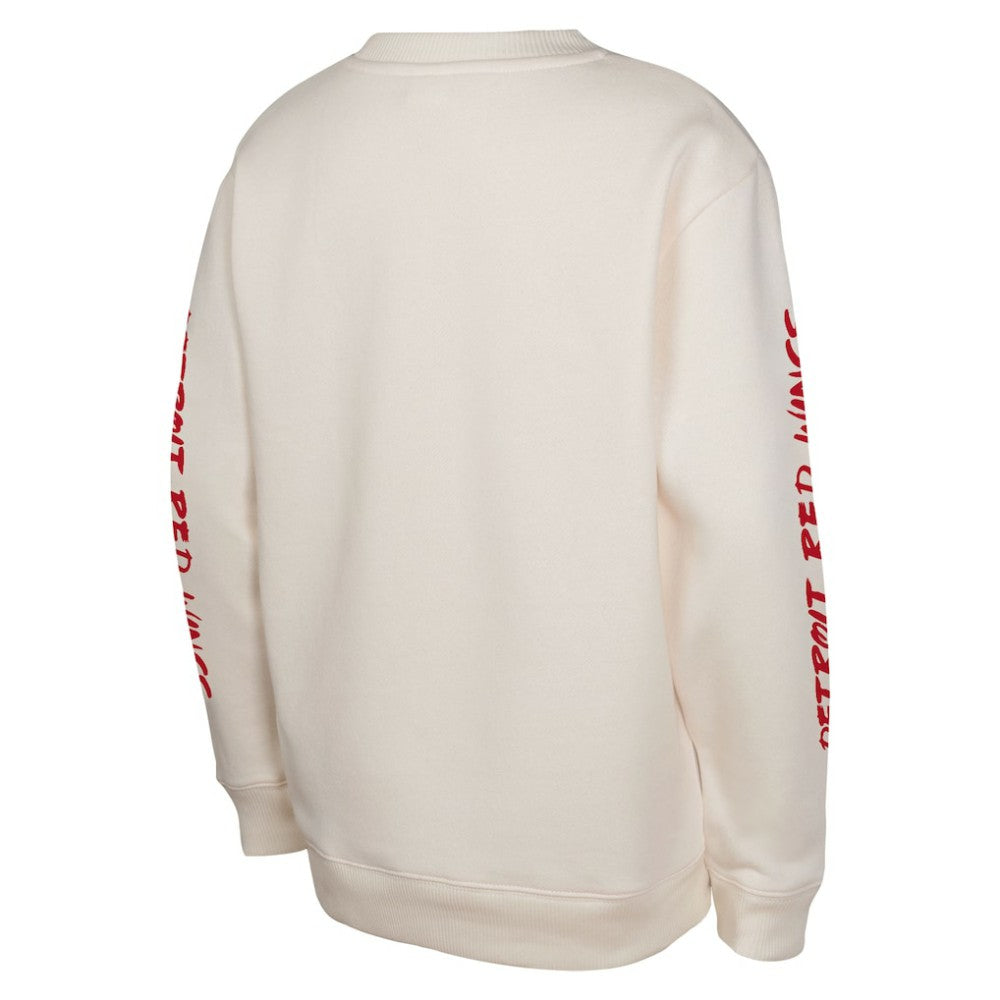 Detroit Red Wings Youth Star Power Pullover Sweatshirt Cream