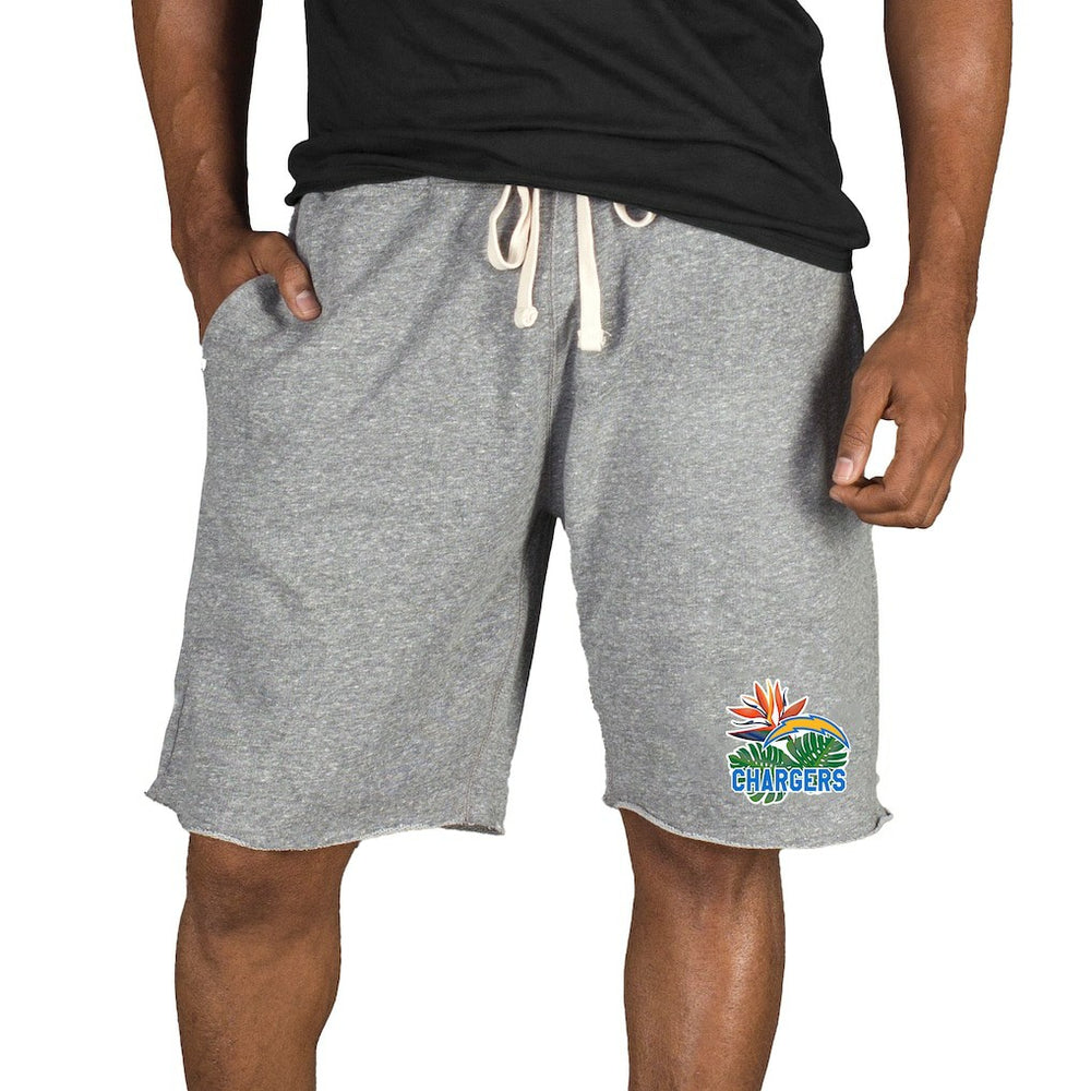 Los Angeles Chargers Concepts Sport Mainstream Tri-Blend Shorts - Gray for sale
