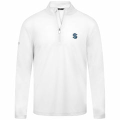Seattle Kraken Levelwear Heron Insignia Core Quarter-Zip Jacket White