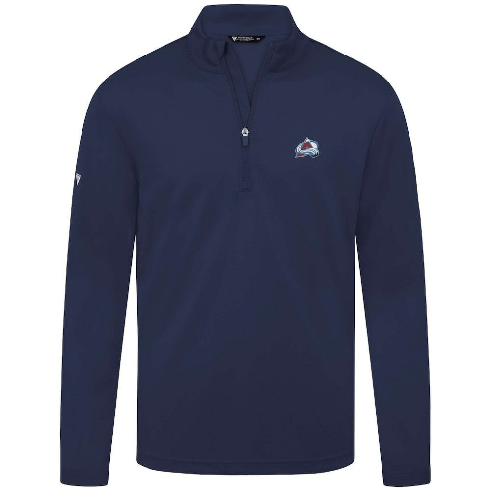 Colorado Avalanche Levelwear Heron Insignia Core Quarter-Zip Jacket Navy