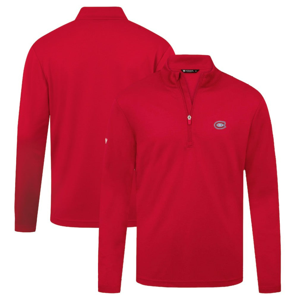 Montreal Canadiens Levelwear Heron Insignia Core Quarter-Zip Jacket Red