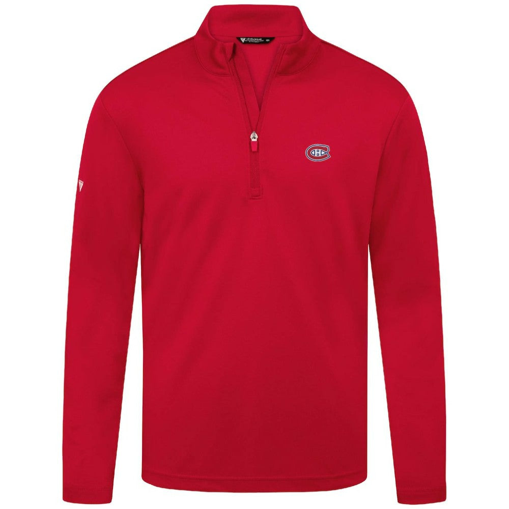 Montreal Canadiens Levelwear Heron Insignia Core Quarter-Zip Jacket Red