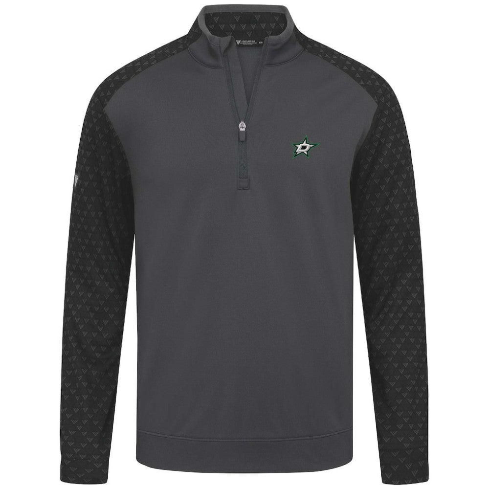 Dallas Stars Levelwear Aztec Insignia Core Quarter-Zip Pullover Top Charcoal