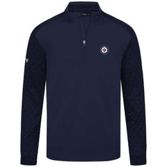 Winnipeg Jets Levelwear Aztec Insignia Core Quarter-Zip Pullover Top Navy