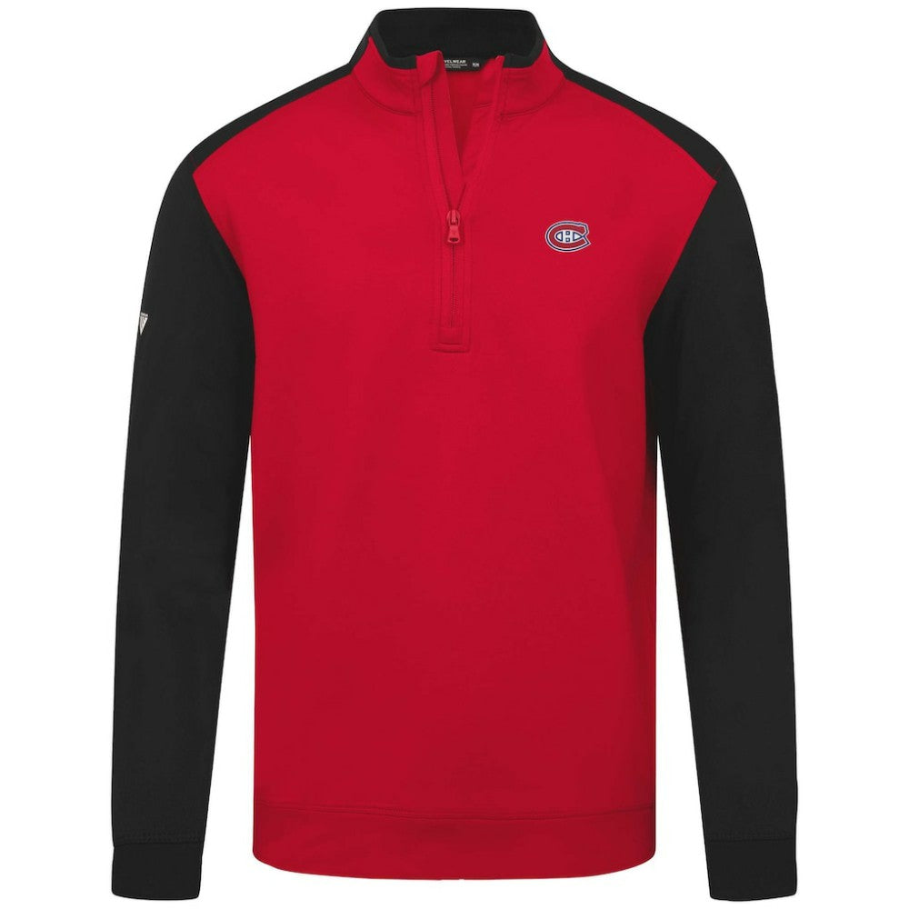 Montreal Canadiens Levelwear Bayou Insignia Core Quarter-Zip Pullover Top Red