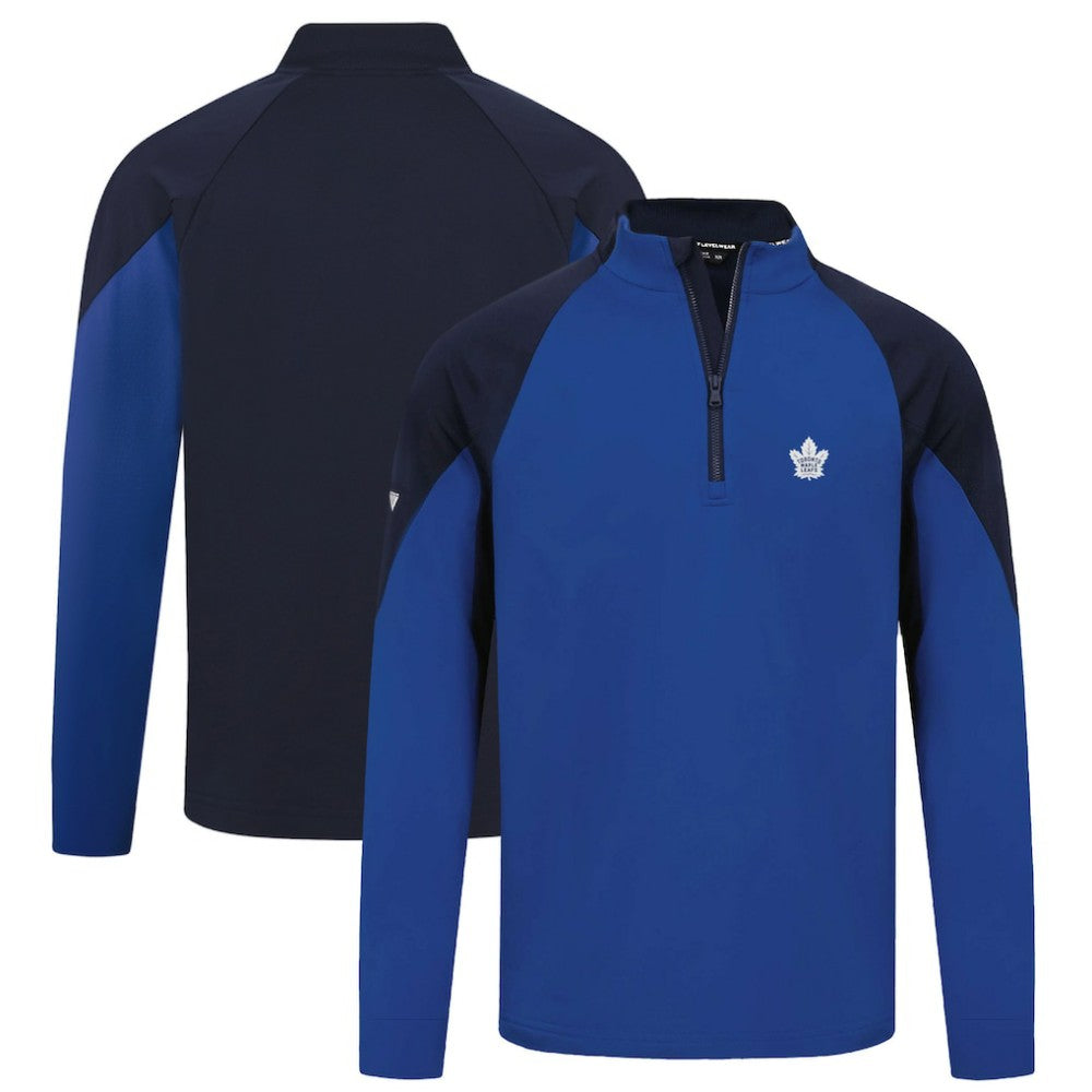 Toronto Maple Leafs Levelwear Cadet Insignia Core Quarter-Zip Pullover Top Blue