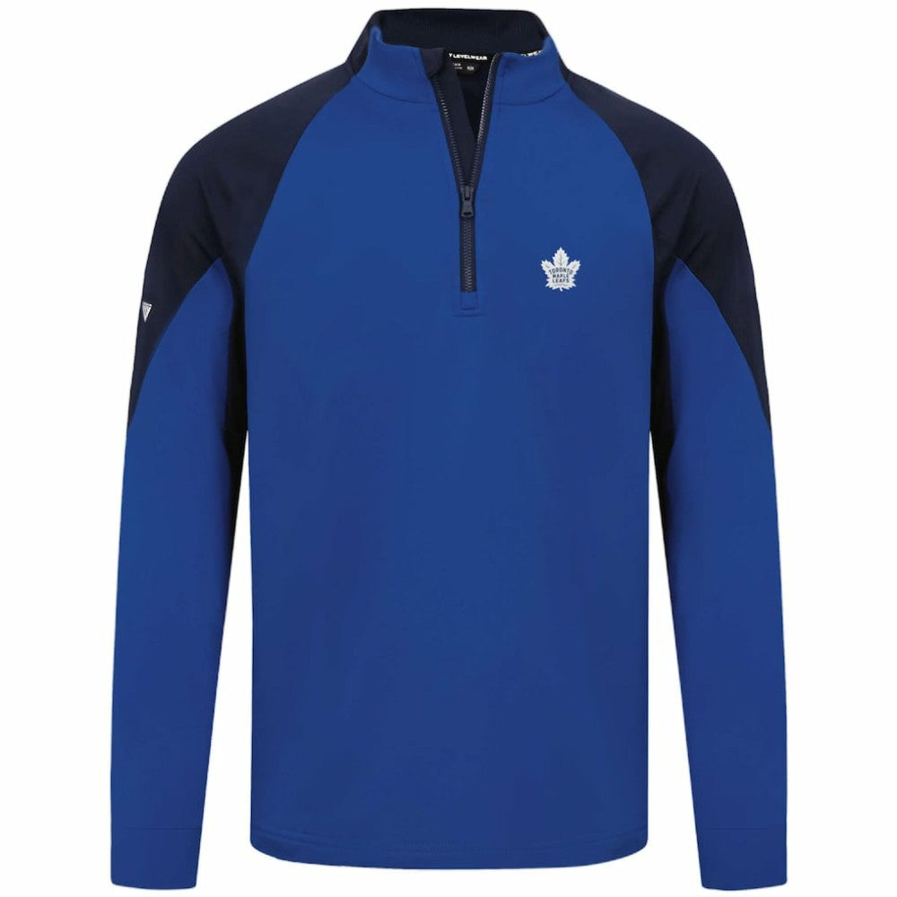 Toronto Maple Leafs Levelwear Cadet Insignia Core Quarter-Zip Pullover Top Blue