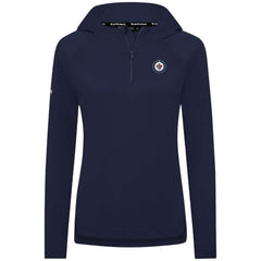 Winnipeg Jets Levelwear Women's Raven Insignia Core Quarter-Zip Jacket Navy