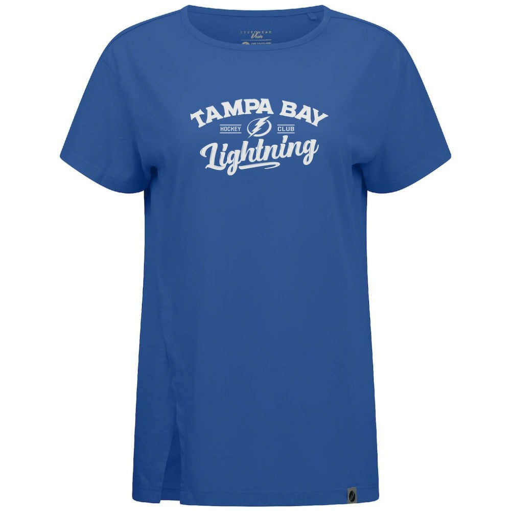 Tampa Bay Lightning Levelwear Women's Influx Ice Wall T-Shirt Blue