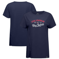 Columbus Blue Jackets Levelwear Women's Influx Ice Wall T-Shirt Navy