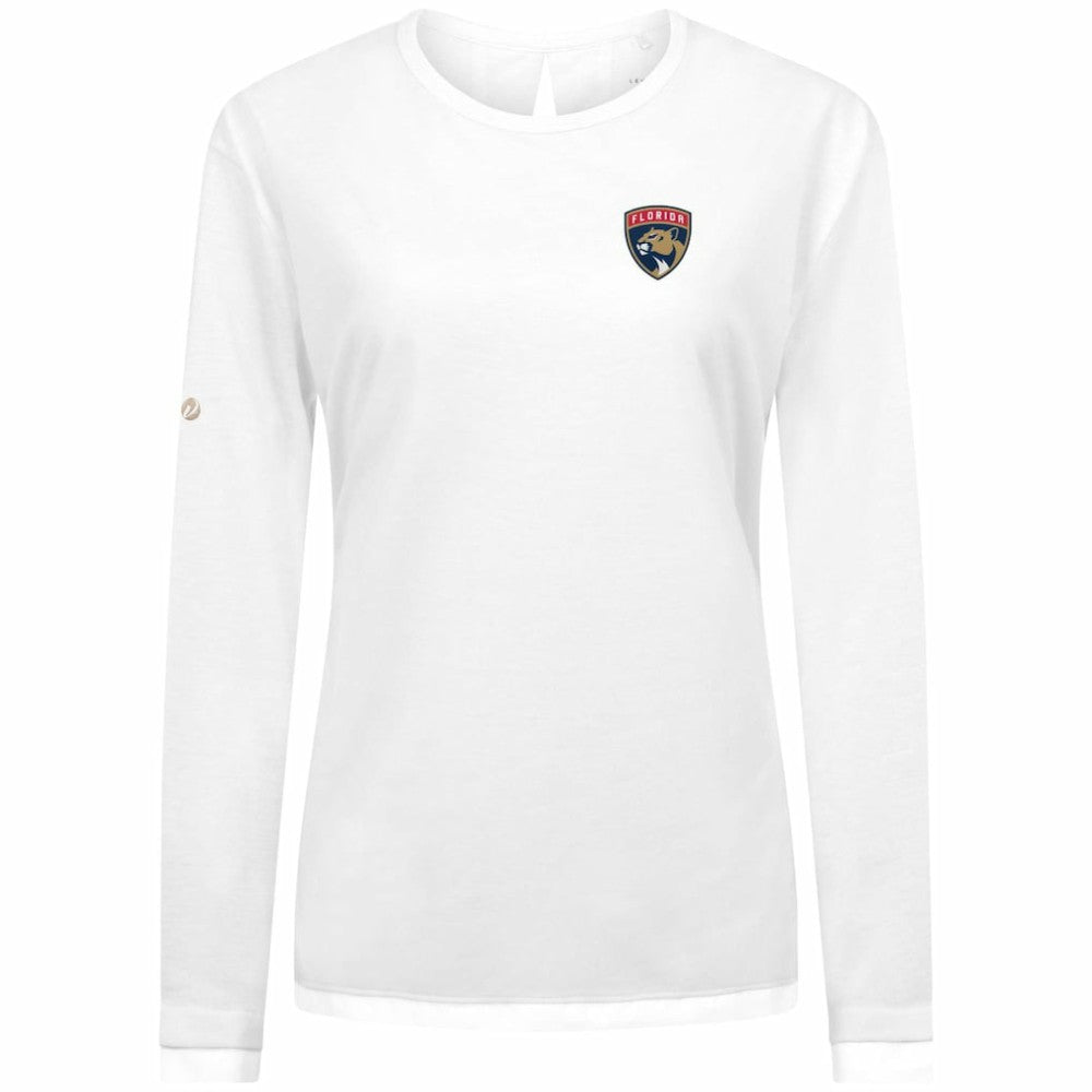 Florida Panthers Levelwear Women's Sequoia Primary Logo Long Sleeve T-Shirt White