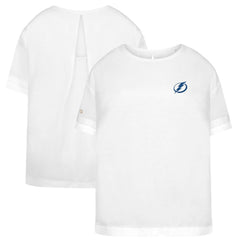 Tampa Bay Lightning Levelwear Women's Tulip Primary Logo T-Shirt White