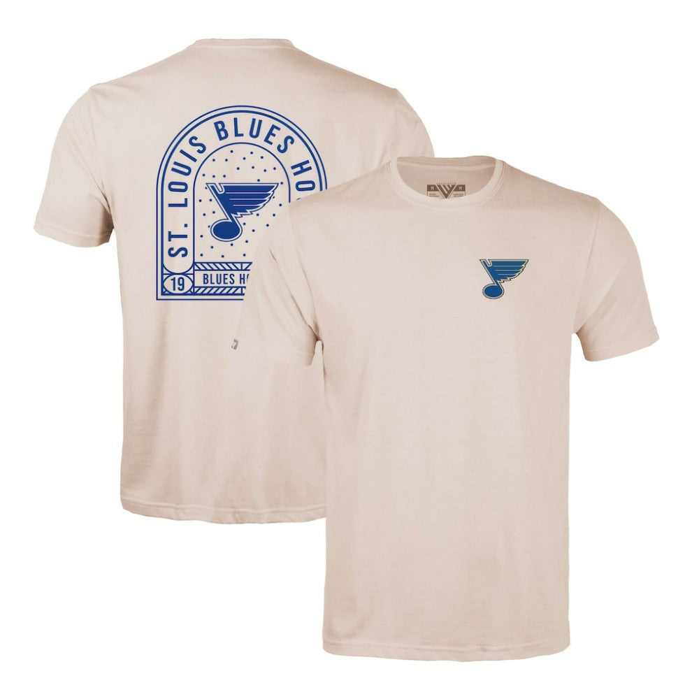 St. Louis Blues Levelwear Richmond Stained Glass T-Shirt Khaki