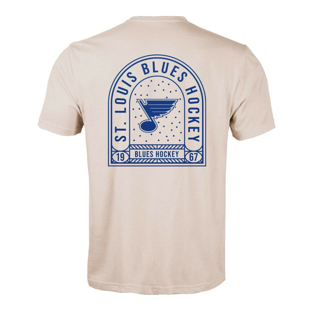 St. Louis Blues Levelwear Richmond Stained Glass T-Shirt Khaki