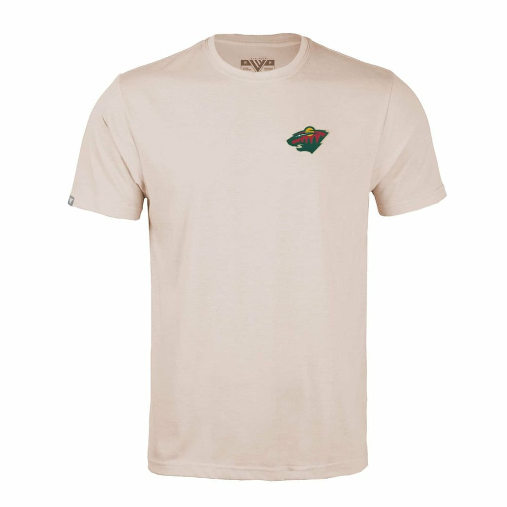 Minnesota Wild Levelwear Richmond Stained Glass T-Shirt Khaki