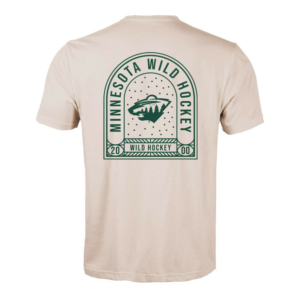 Minnesota Wild Levelwear Richmond Stained Glass T-Shirt Khaki