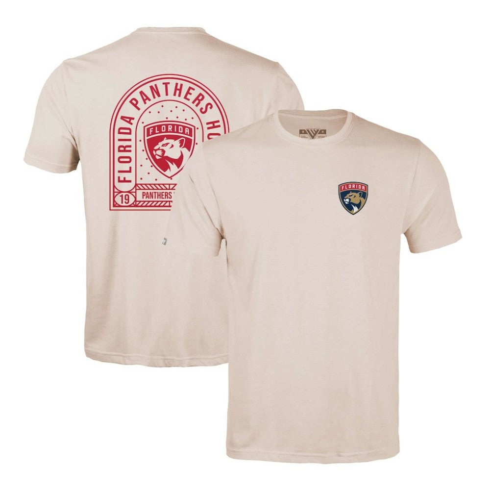 Florida Panthers Levelwear Richmond Stained Glass T-Shirt Khaki