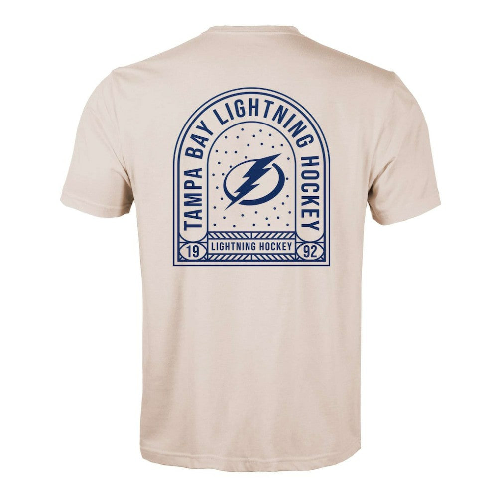 Tampa Bay Lightning Levelwear Richmond Stained Glass T-Shirt Khaki