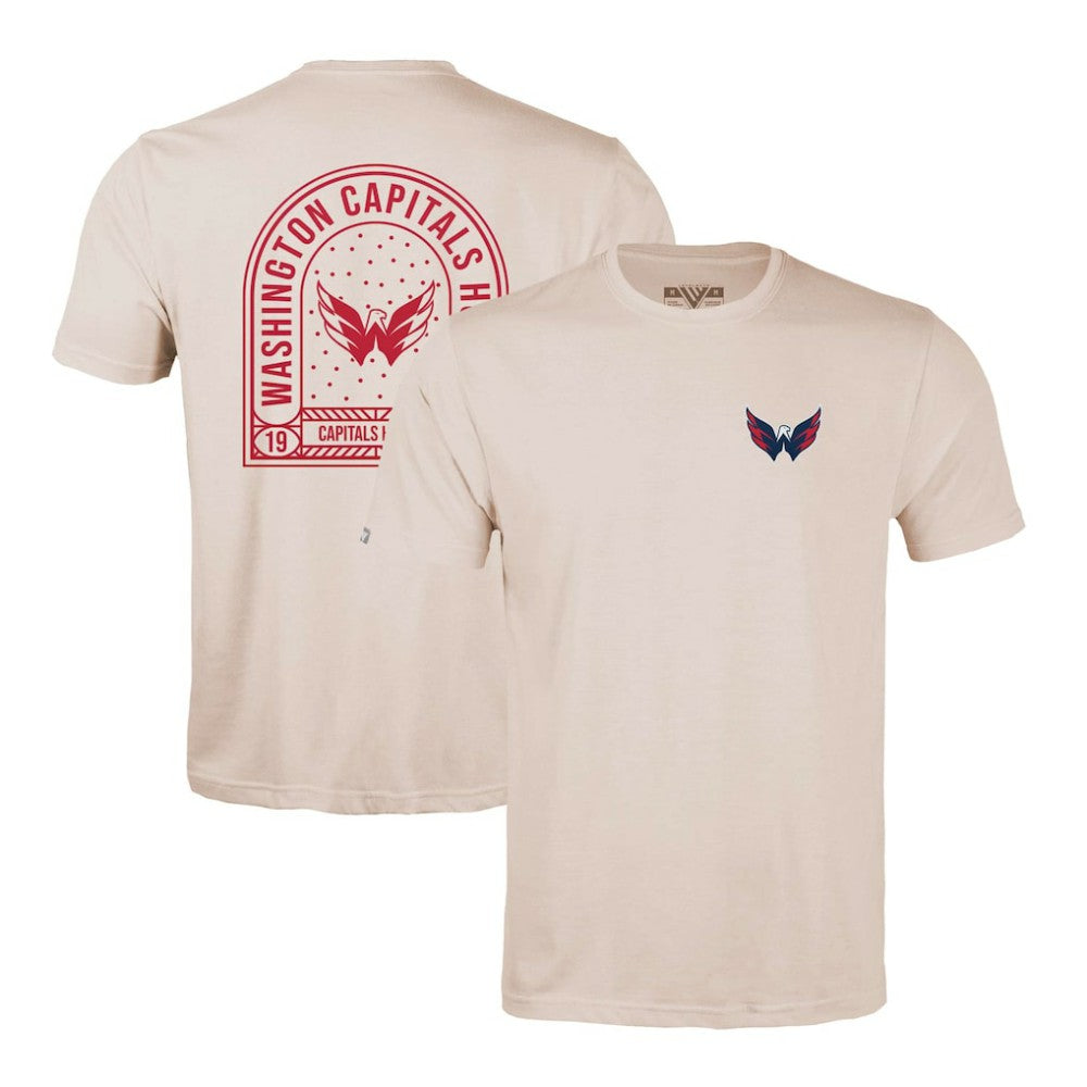 Washington Capitals Levelwear Richmond Stained Glass T-Shirt Khaki
