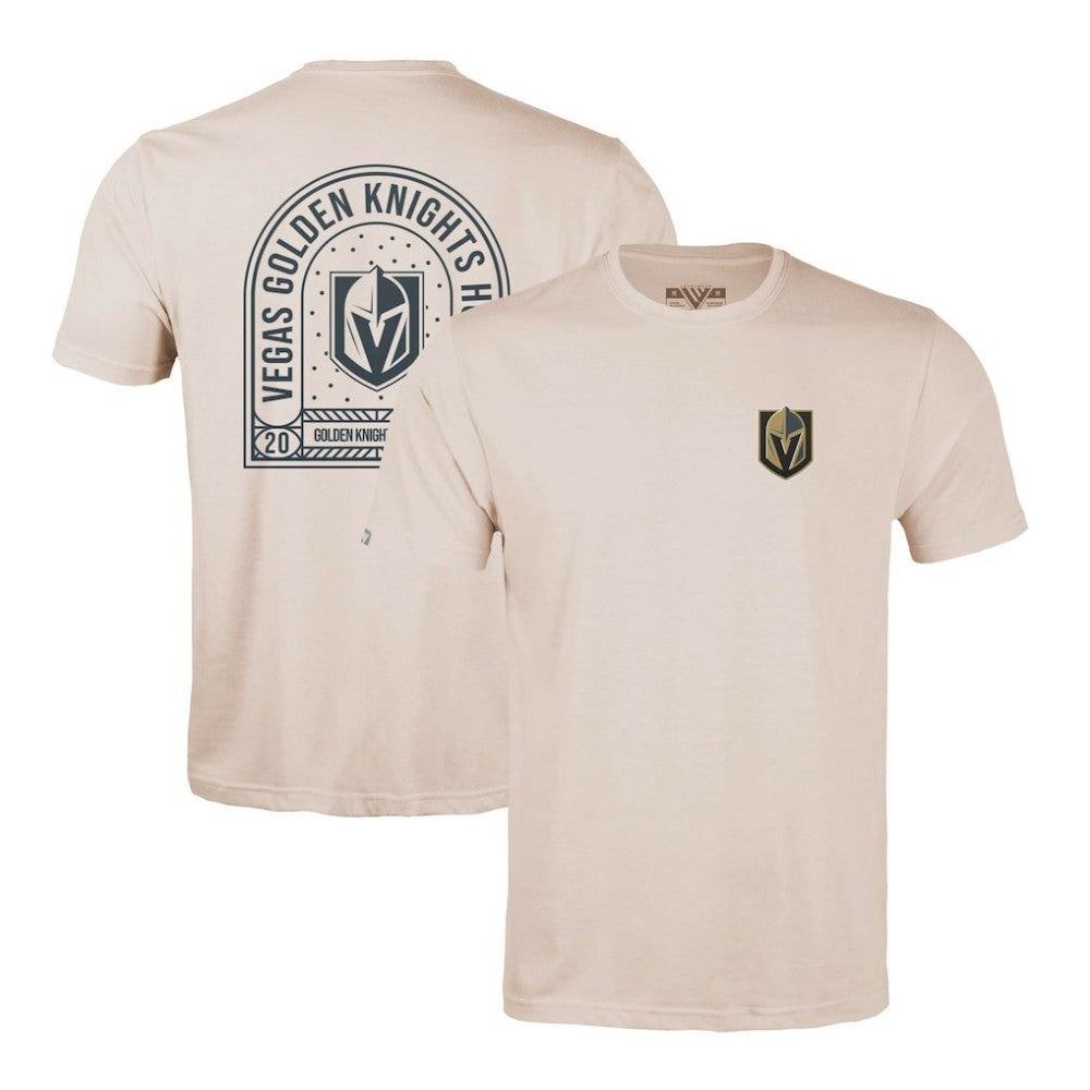 Vegas Golden Knights Levelwear Richmond Stained Glass T-Shirt Khaki