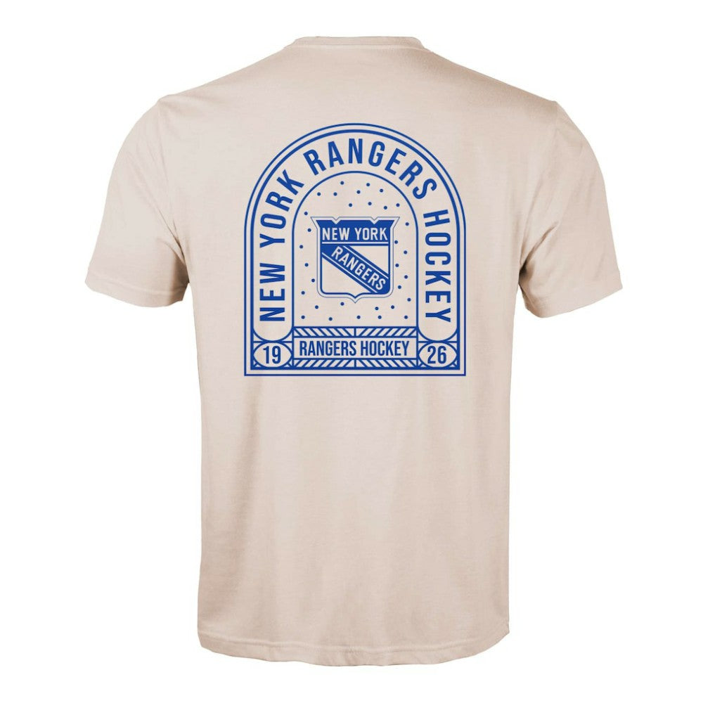 New York Rangers Levelwear Richmond Stained Glass T-Shirt Khaki