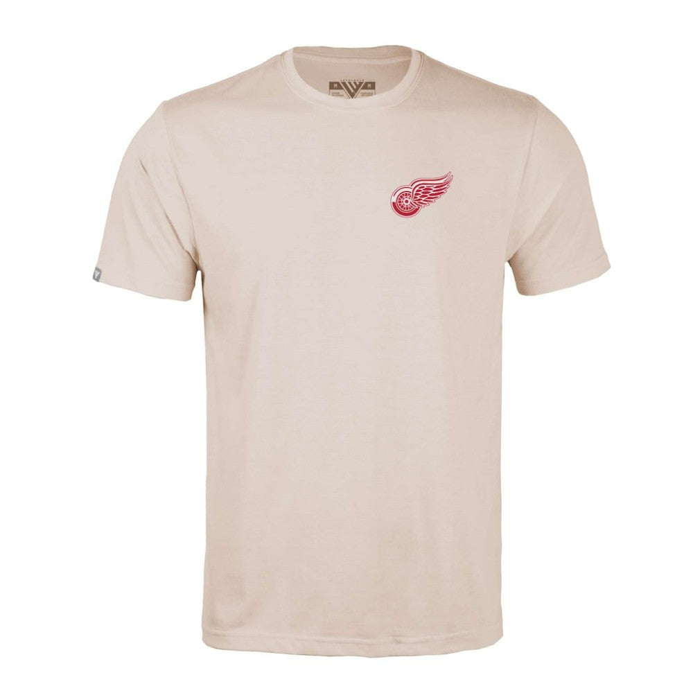 Detroit Red Wings Levelwear Richmond Stained Glass T-Shirt Khaki