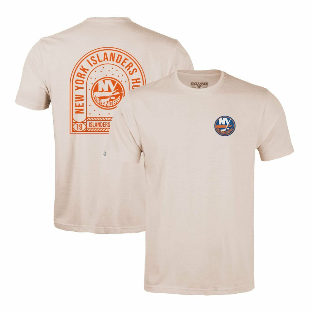 New York Islanders Levelwear Richmond Stained Glass T-Shirt Khaki