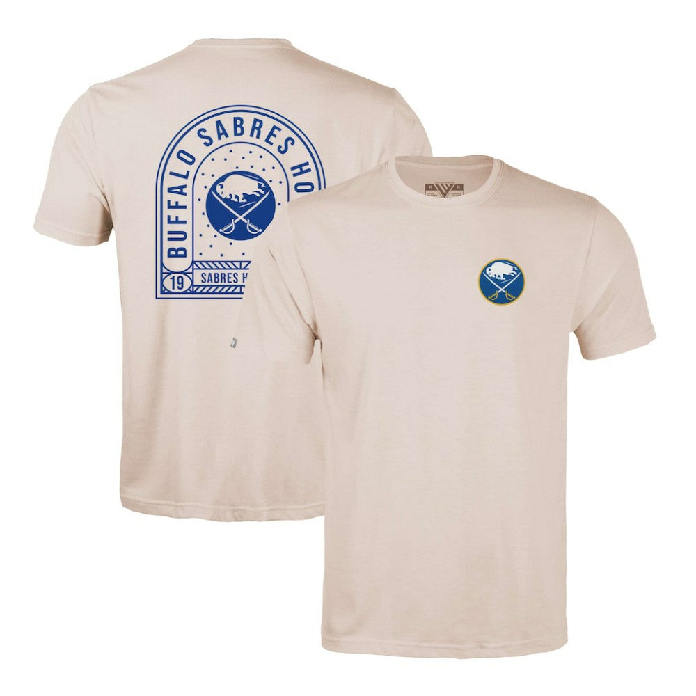 Buffalo Sabres Levelwear Richmond Stained Glass T-Shirt Khaki