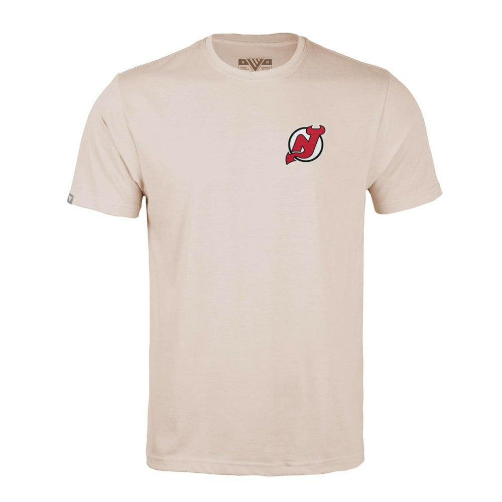New Jersey Devils Levelwear Richmond Stained Glass T-Shirt Khaki