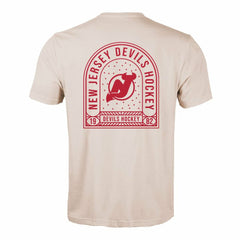 New Jersey Devils Levelwear Richmond Stained Glass T-Shirt Khaki