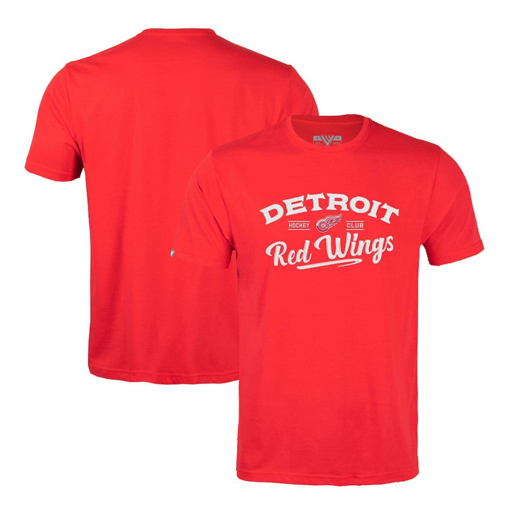 Detroit Red Wings Levelwear Richmond Ice Wall T-Shirt Red