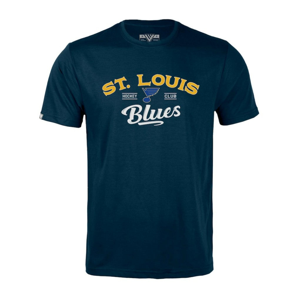 St. Louis Blues Levelwear Richmond Ice Wall T-Shirt Navy