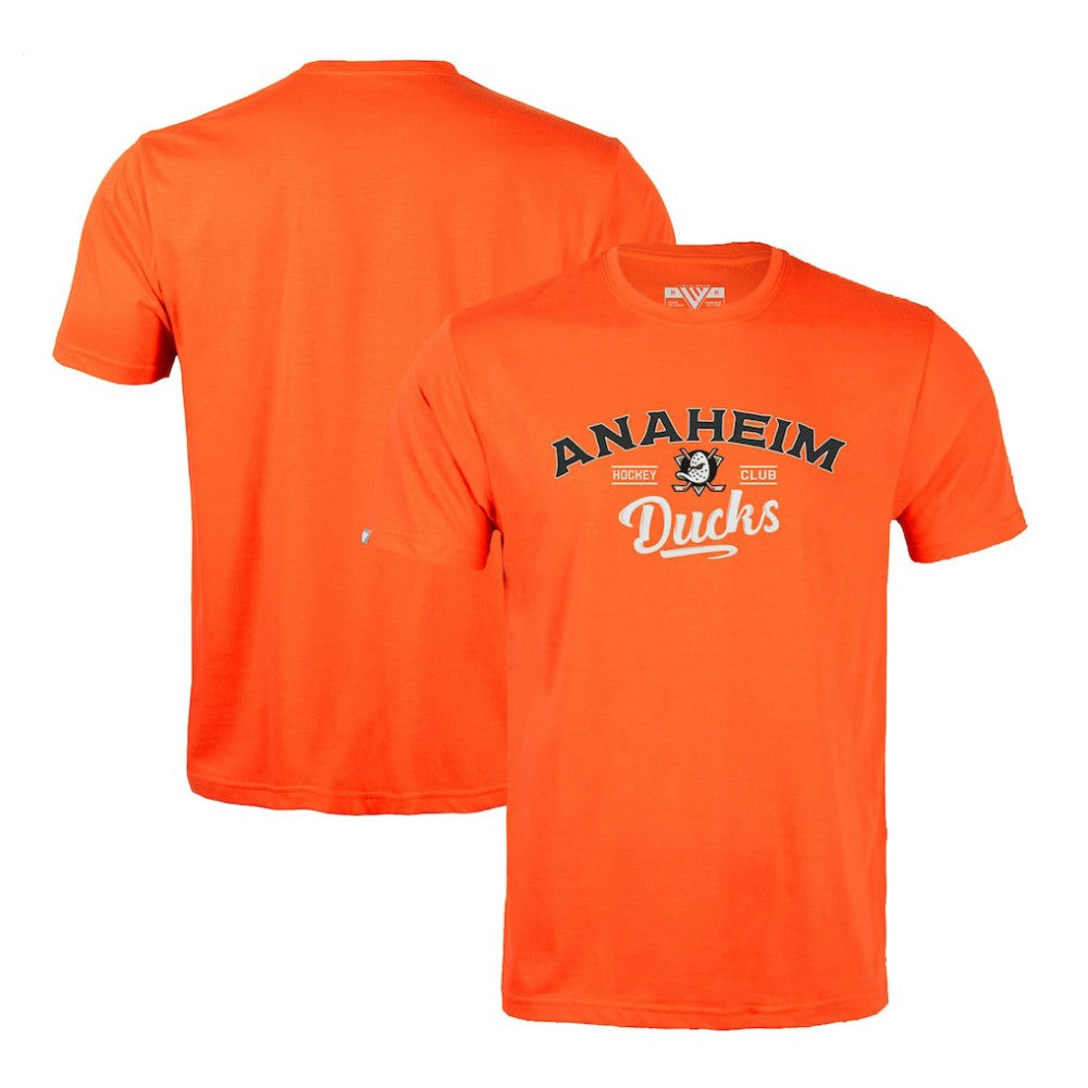 Anaheim Ducks Levelwear Richmond Ice Wall T-Shirt Orange