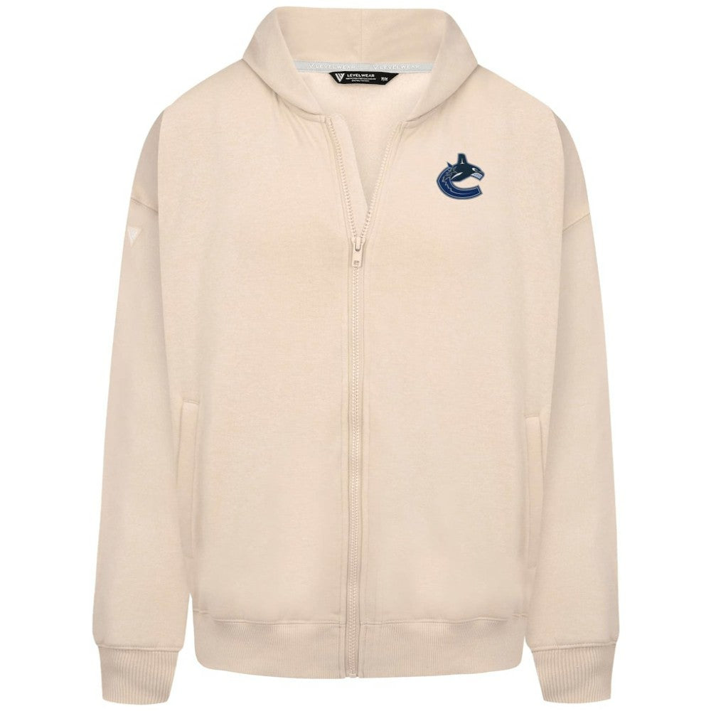 Vancouver Canucks Levelwear Uphill Stained Glass Full-Zip Hoodie Jacket Khaki