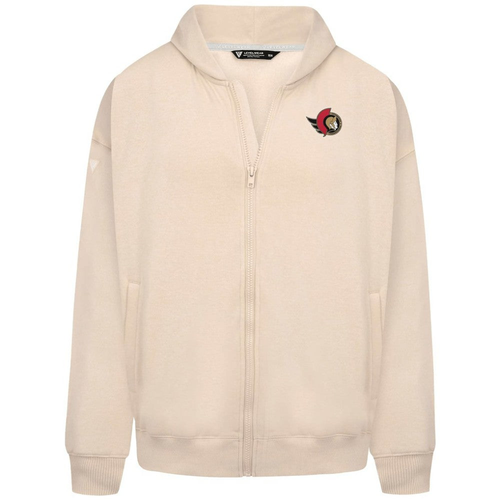 Ottawa Senators Levelwear Uphill Stained Glass Full-Zip Hoodie Jacket Khaki