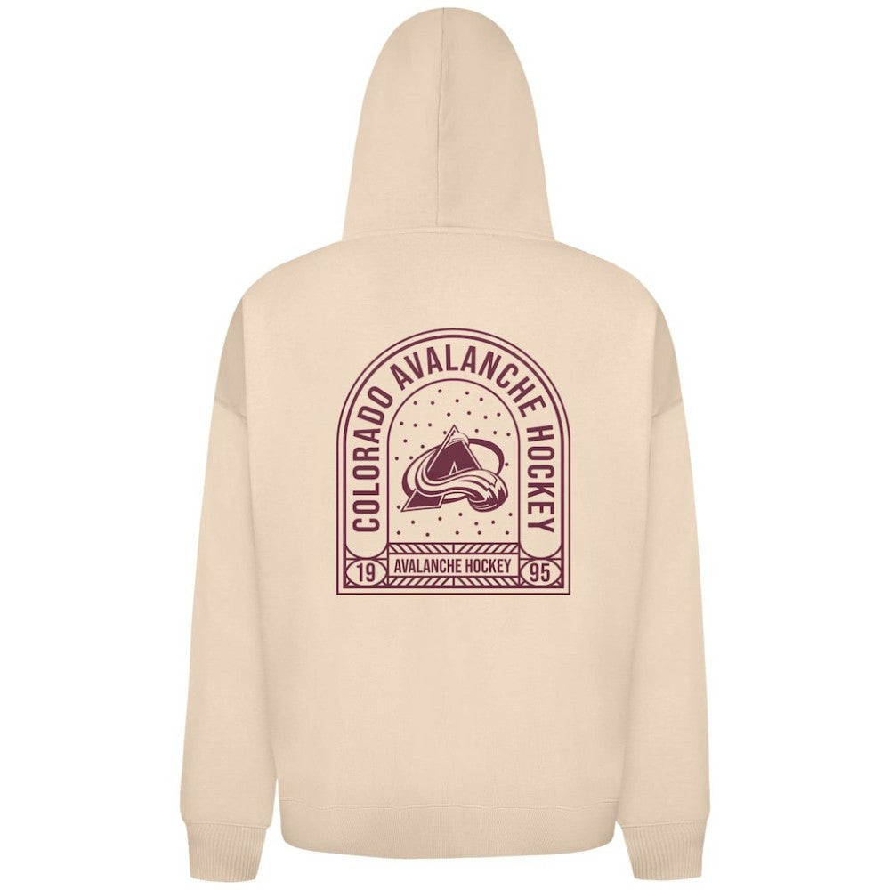 Colorado Avalanche Levelwear Uphill Stained Glass Full-Zip Hoodie Jacket Khaki