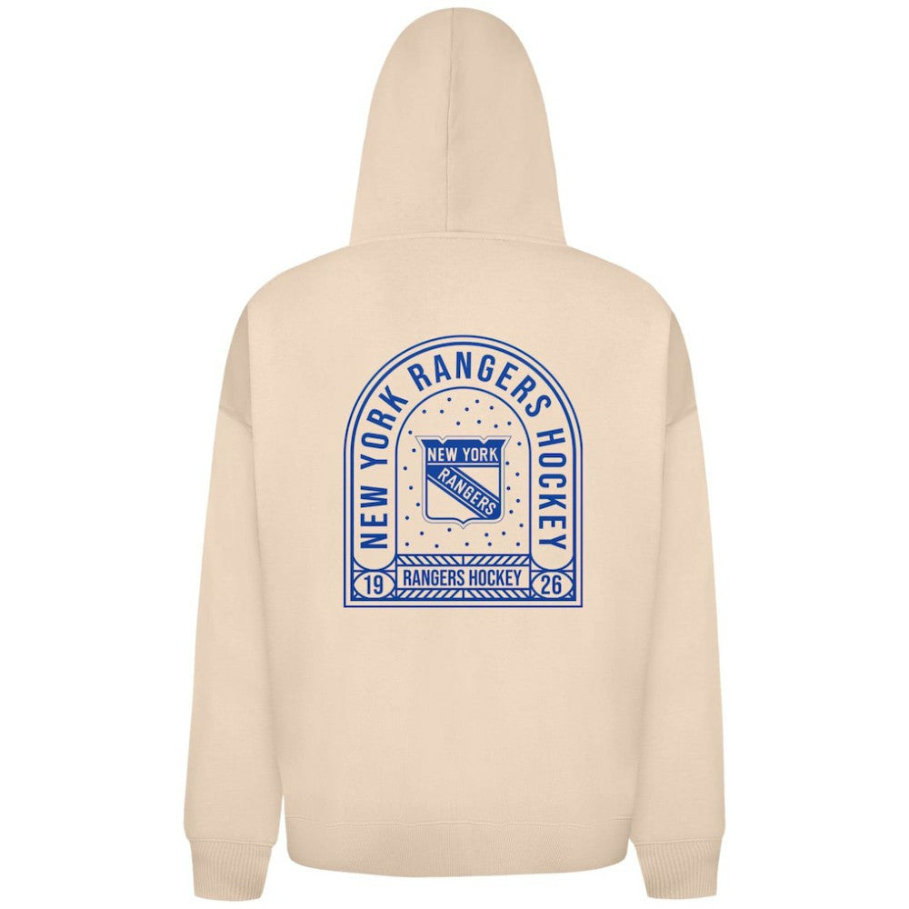 New York Rangers Levelwear Uphill Stained Glass Full-Zip Hoodie Jacket Khaki