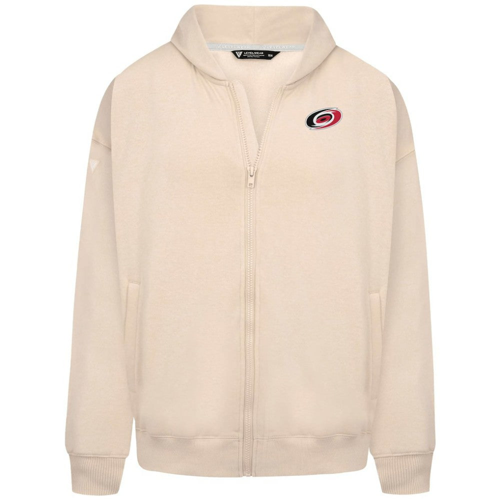 Carolina Hurricanes Levelwear Uphill Stained Glass Full-Zip Hoodie Jacket Khaki