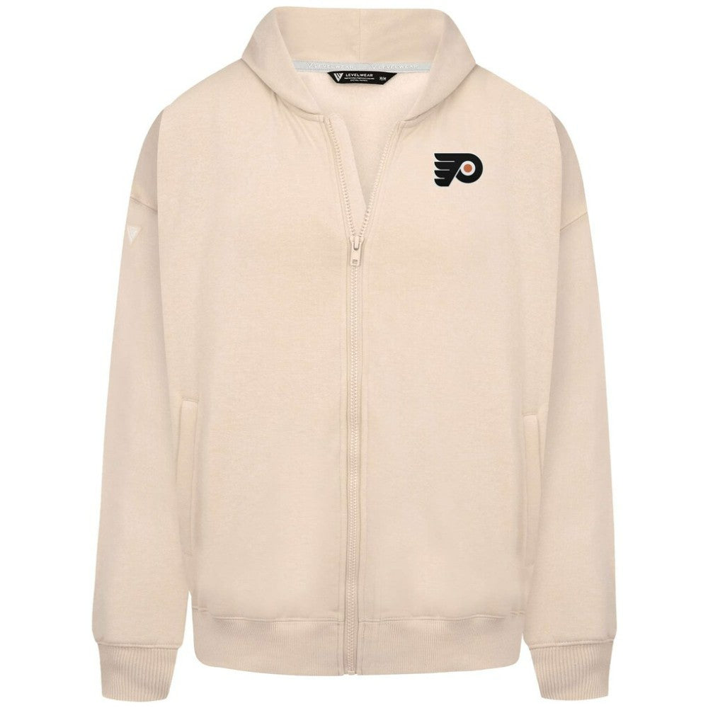 Philadelphia Flyers Levelwear Uphill Stained Glass Full-Zip Hoodie Jacket Khaki