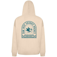 San Jose Sharks Levelwear Uphill Stained Glass Full-Zip Hoodie Jacket Khaki