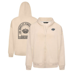 Los Angeles Kings Levelwear Uphill Stained Glass Full-Zip Hoodie Jacket Khaki