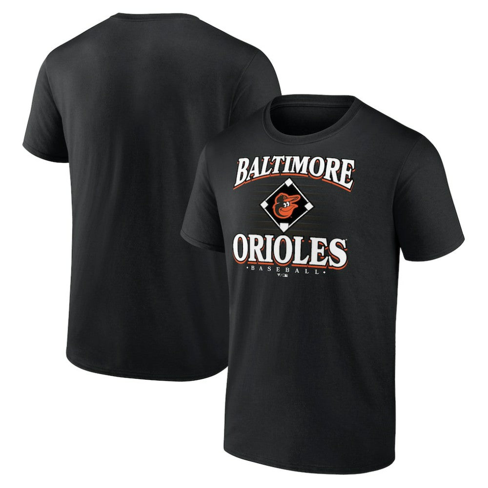 Baltimore Orioles Retro Diamond T-Shirt - Black