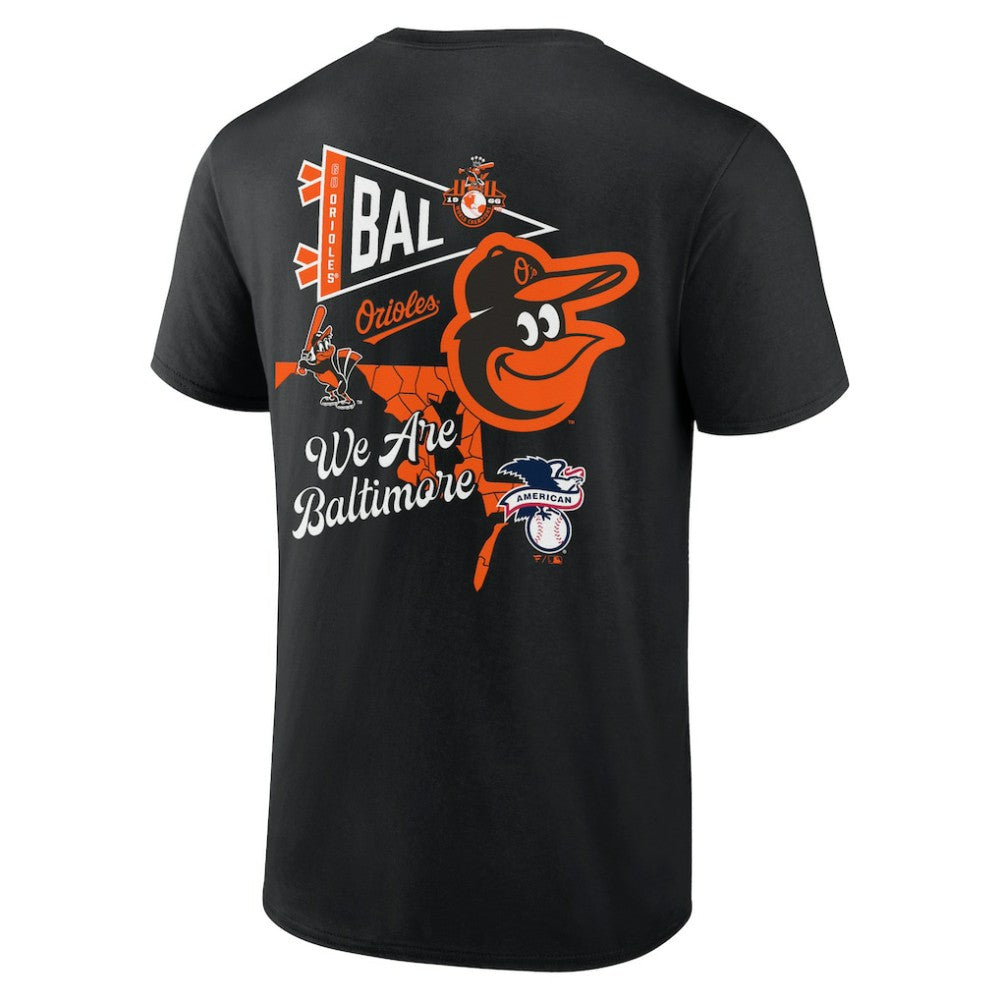 Baltimore Orioles Split Zone T-Shirt - Black