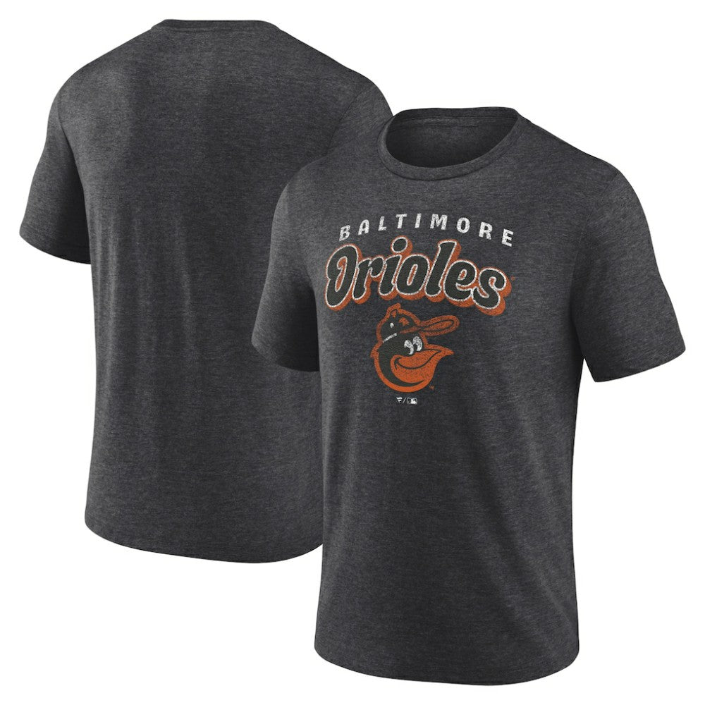 Baltimore Orioles Wonderment Tri-Blend T-Shirt - Charcoal