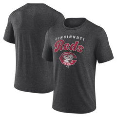 Cincinnati Reds Wonderment Tri-Blend T-Shirt - Charcoal