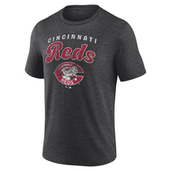 Cincinnati Reds Wonderment Tri-Blend T-Shirt - Charcoal