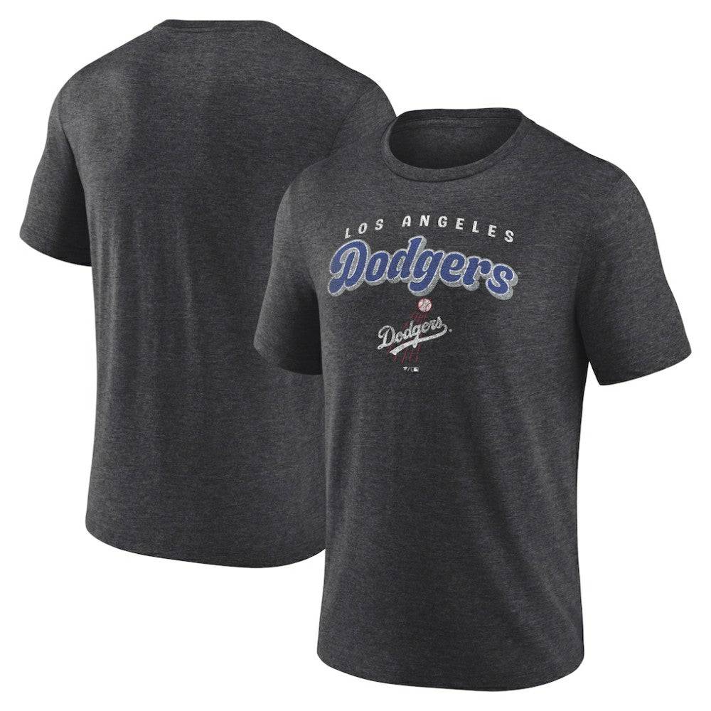 Los Angeles Dodgers Wonderment Tri-Blend T-Shirt - Charcoal