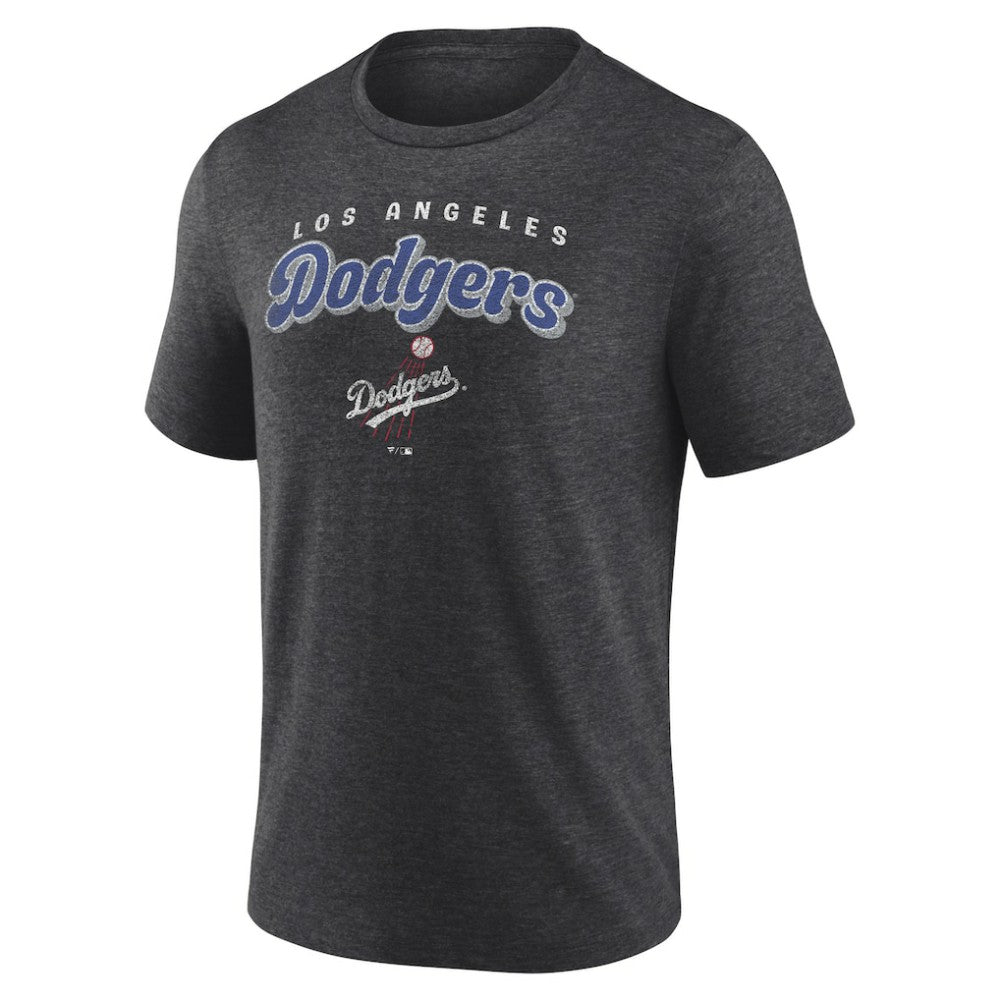 Los Angeles Dodgers Wonderment Tri-Blend T-Shirt - Charcoal